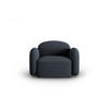 SESSEL Blair aus Chenille-Stoff blau melange - Blau, Textil (87/80/119cm) - Micadoni