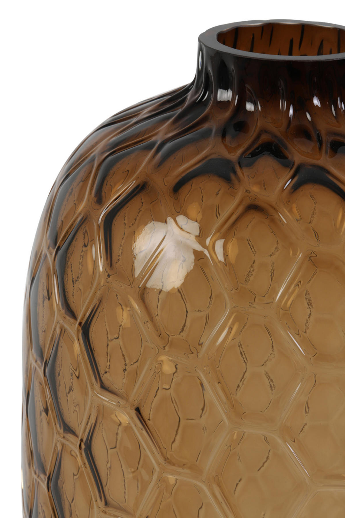 VASE Carino Braun Ø34/50 cm - Braun, Glas (34/50cm) - Light & Living