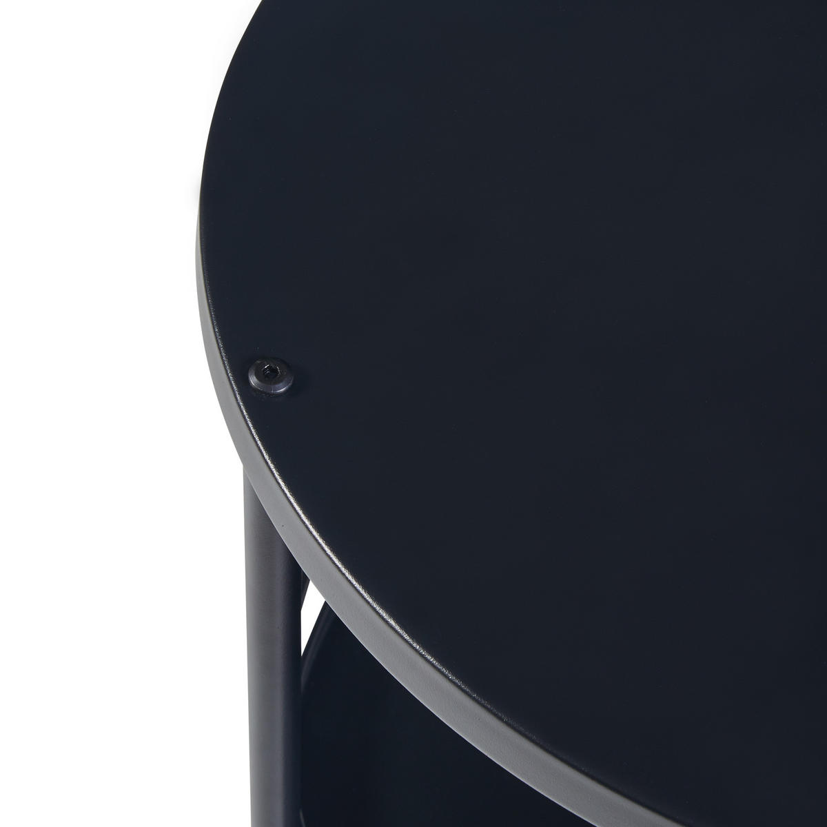 SERVIERWAGEN Munkedal - Schwarz, Metall (45/75/45cm) - [en.casa]