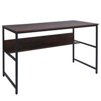 SCHREIBTISCH rechteckig Dunkelbraun - Dunkelbraun, Metall (60/120/78cm) - MCW