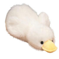 KUSCHELTIER Ente 30 cm Weiß - Weiß, Textil (5/15cm)
