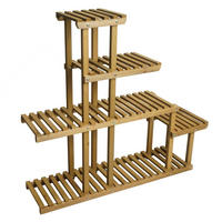 PFLANZREGAL Braun - Braun, Holz (105/95/25cm) - MCW