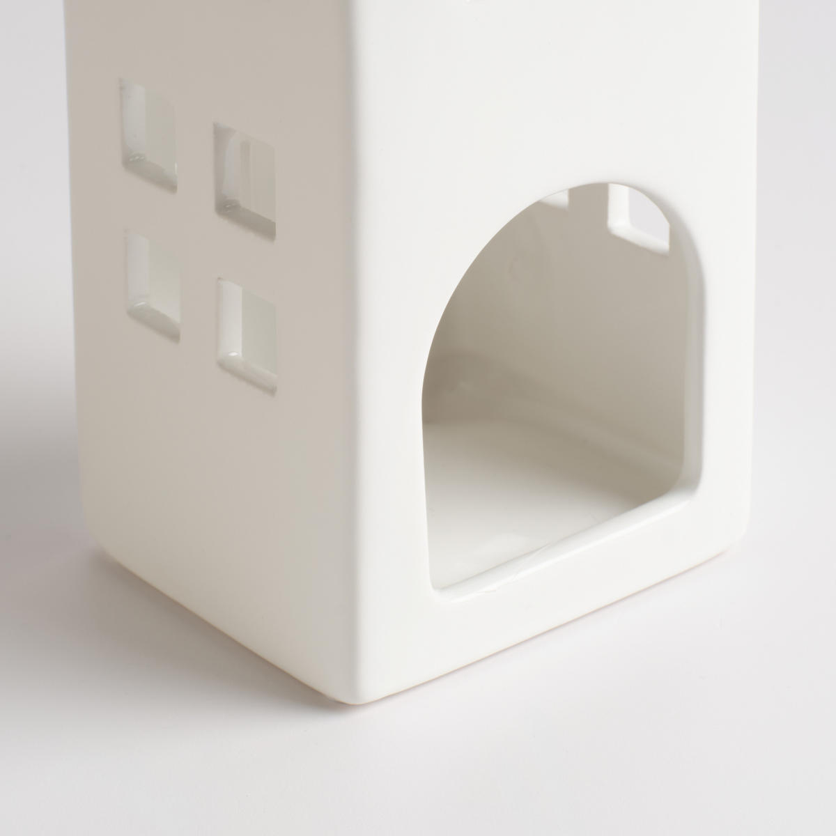 KERZENSTÄNDER Snowbound, Weiß, 29 x 11 x 12 cm, Dekorative Weihnachtsdeko - Weiß, Keramik (11/29/12cm) - home&you