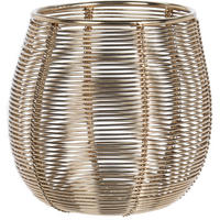 TEELICHTHALTER aus Metall 10/10/10 cm - Goldfarben, Metall (10/10/10cm) - Home Styling Collection