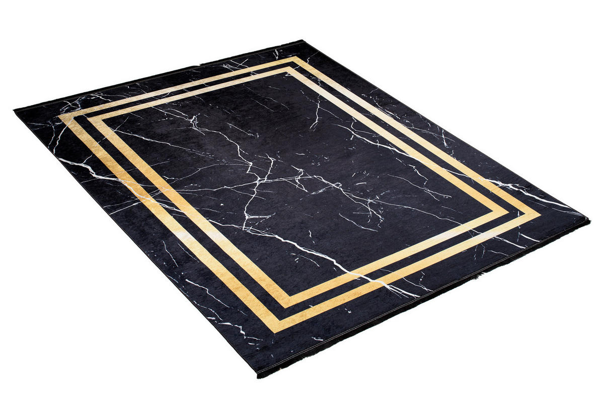 TEPPICH TOSCANA Schwarz 160/230 cm - Schwarz, Textil (160/230cm) - Tapiso