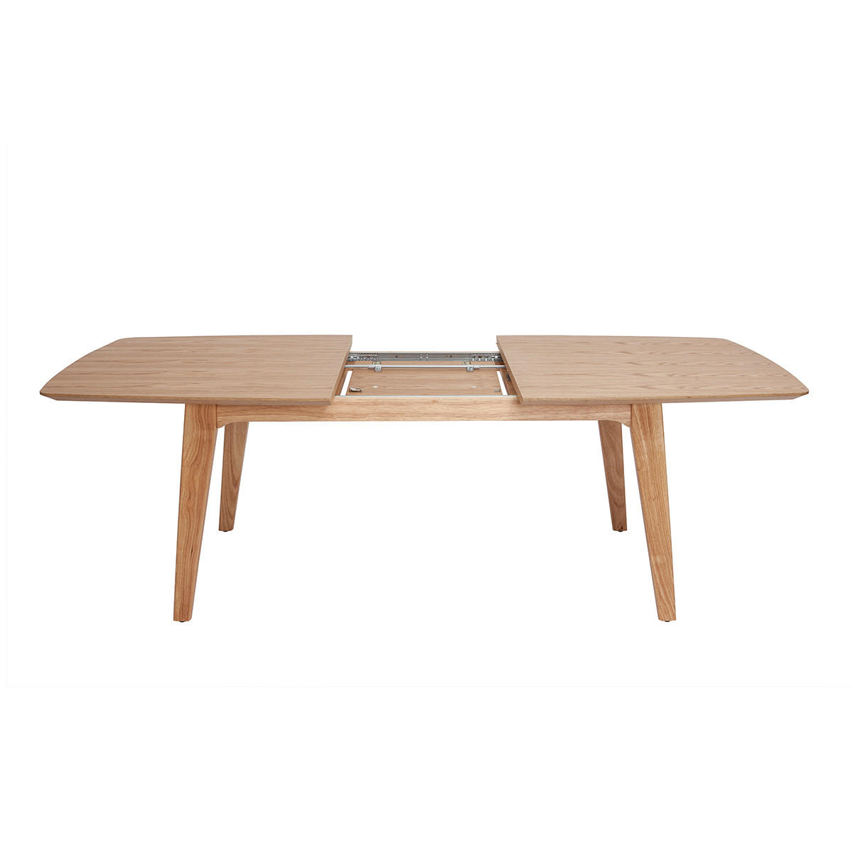 ESSTISCH Skandinavisch Ausziehbar Eichenfurnier B180-230 cm FIFTIES - Eiche Bianco, Holz (230/100/76.5cm) - Miliboo