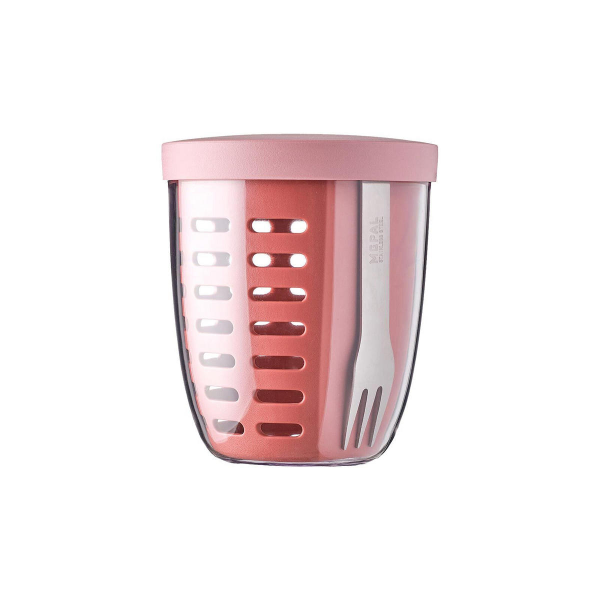 FRUITPOT Ellipse Vivid Mauve 600 ml - Rot/Rosa, Kunststoff (10.7/12.7/10.7cm) - Mepal