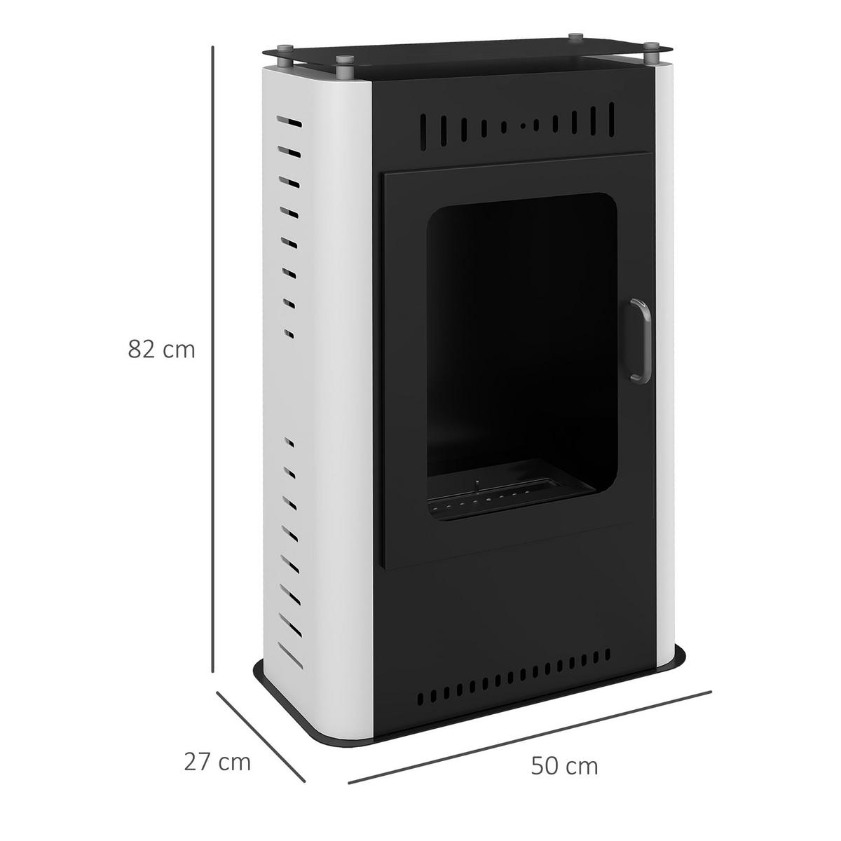 ETHANOLKAMIN DE-17032 1,2 L Brenner Schwarz - Schwarz, Metall (50/82/27cm) - ComfortXL
