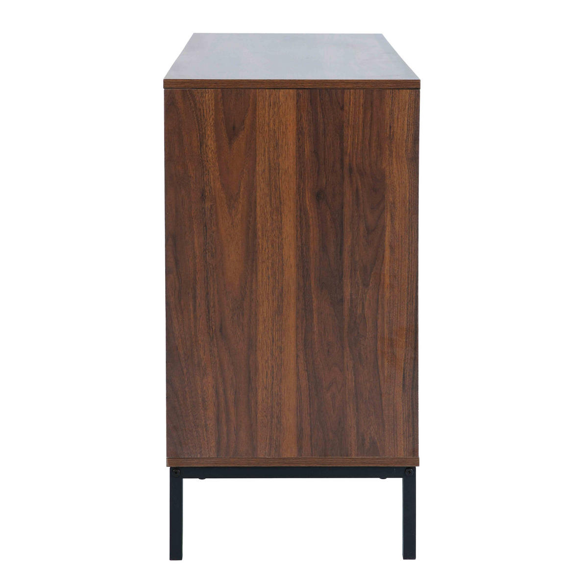 KOMMODE, dunkles Holzeffekt - Braun, Holz (40/76/112cm) - Oviala