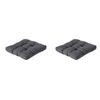 SITZKISSEN Panama 60/60 cm 2er-Set - Grau, Textil (60/8/60cm) - Madison