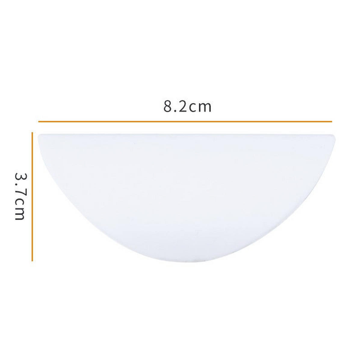 MÖBELGRIFF 4er-Set - Weiß, Kunststoff (3.7/2.3/8.2cm)