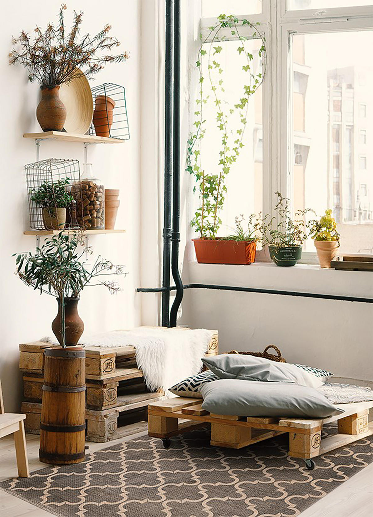 VINYL-TEPPICH 180x120 cm Braun - Braun, Kunststoff (120/1.6cm) - ArtPrintCave