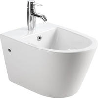 BIDET mit Hahnloch und Überlauf 525 x 365 x 300 mm - Weiß, Keramik (47/43.5/62cm) - HOROW