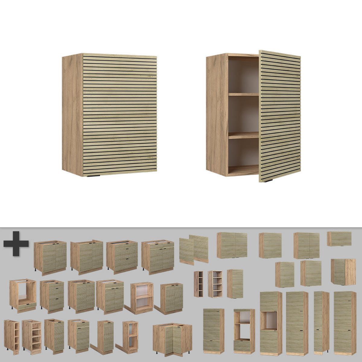 VĚŠÁK NA STĚNU Fame-Line Dubový panel - medově dubová/barva dubu, kompozitní dřevo (50/72/34.1cm) - Vicco