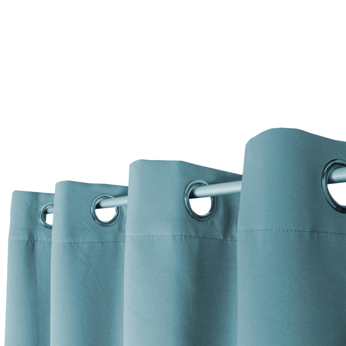 VERDUNKELUNGSVORHANG Ösen 140/245 cm Mint Blau - Hellblau, Textil (140/245cm) - TiborTex