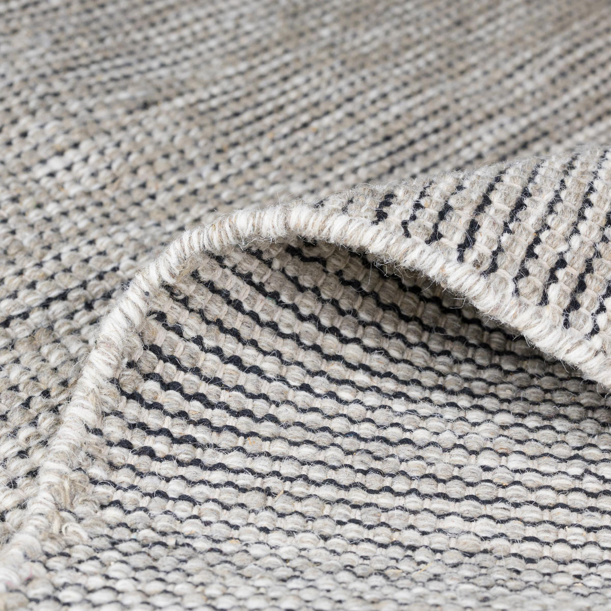 WOLLTEPPICH Roshni grau 290/200 cm - Grau, Naturmaterialien (200/290cm) - My-Rug