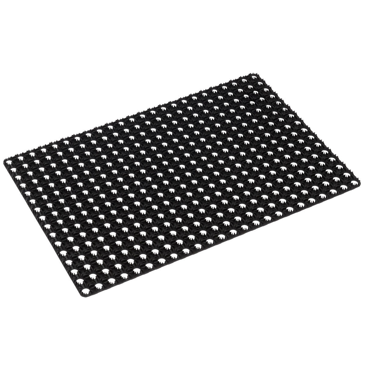 FUSSMATTE SAUBERLAUF GUMMIMATTE SWING - Schwarz, Kunststoff (40/60cm) - Pergamon