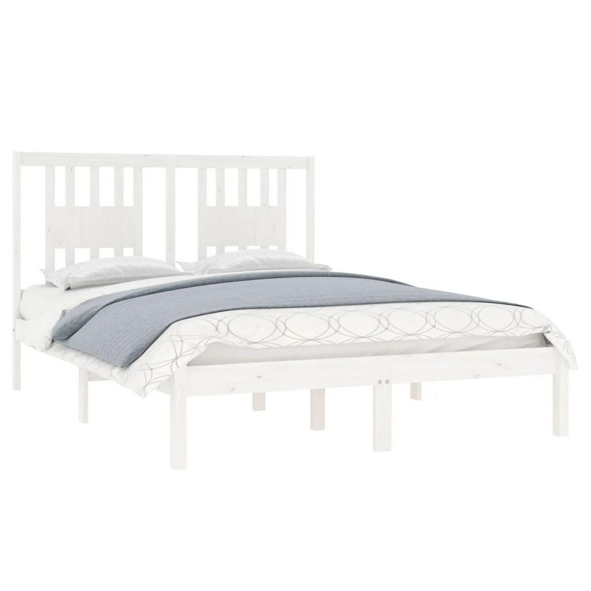 BETT Koser 146/195.5 cm - Weiß, Holz (140/190cm) - Nettlife