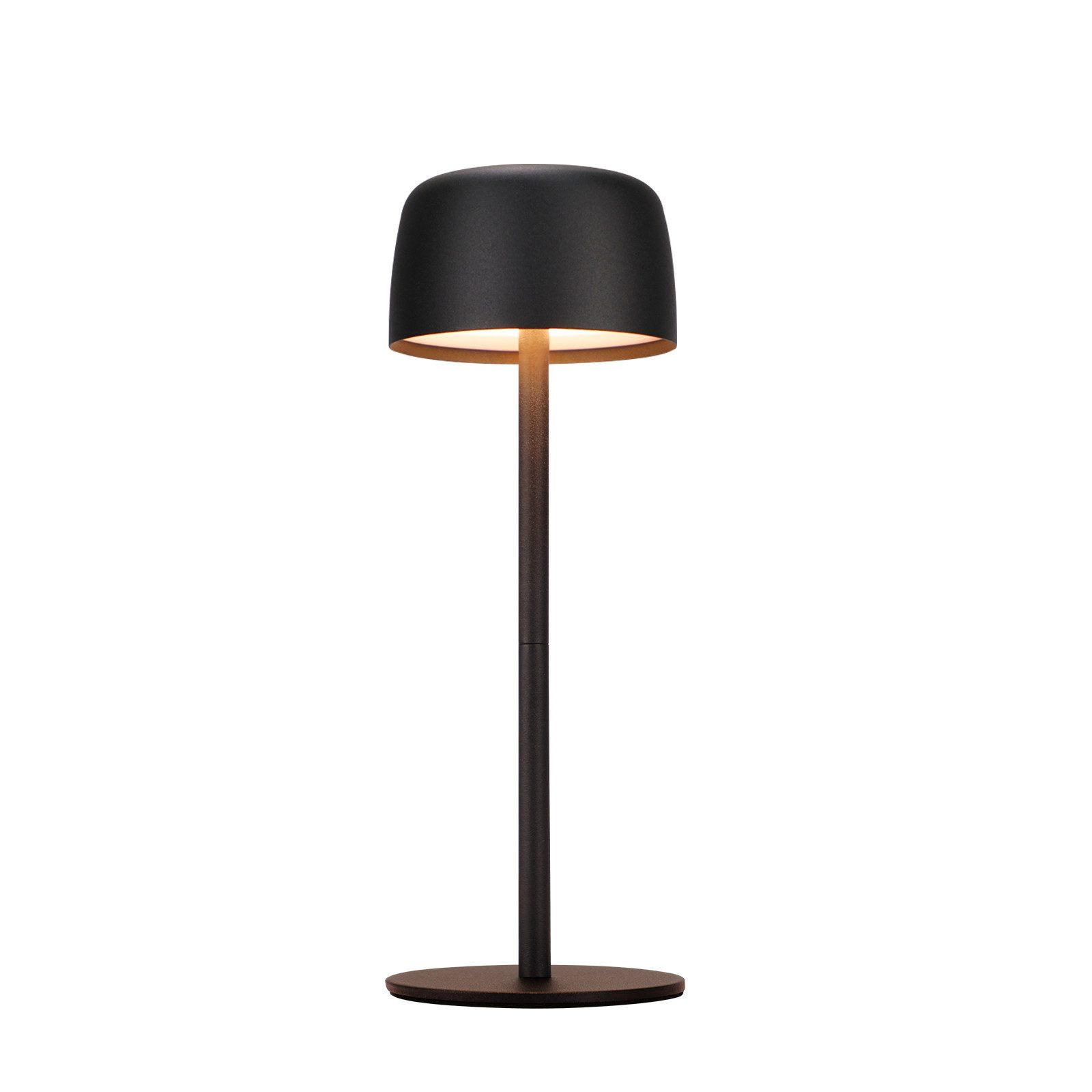 LED-TISCHLEUCHTE Aalbano 9/9/25cm - Schwarz, Metall (9/9/25cm) - Nettlife