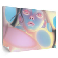 POSTER - 59x42 cm (A2) - Patryk Michalski - Futuristische Figur - Blau, Textil (59.4/42/0.1cm) - TULUP