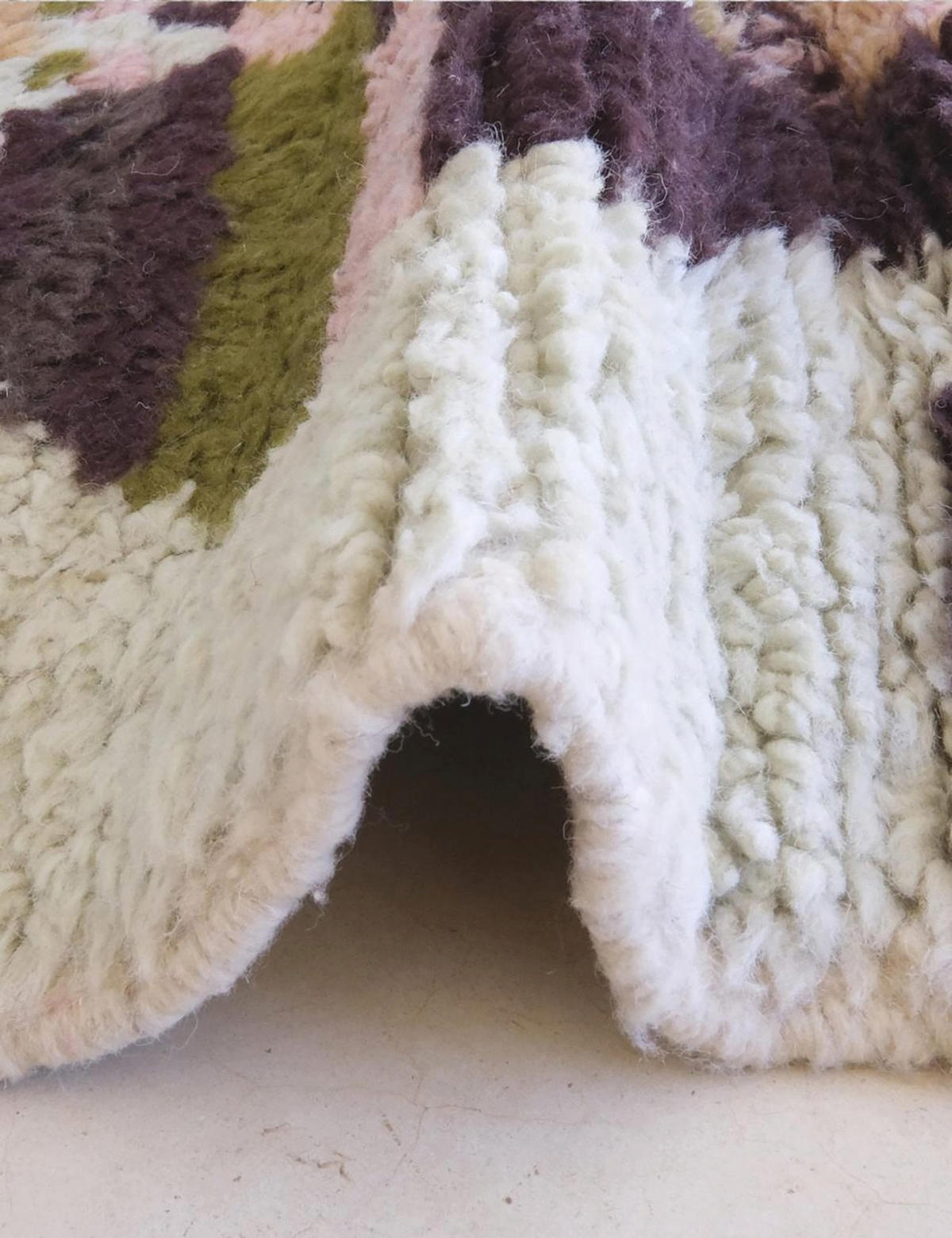 BERBERTEPPICH aus reiner Wolle 184x 232 cm - Grün, Naturmaterialien (184/232cm) - AFK Living