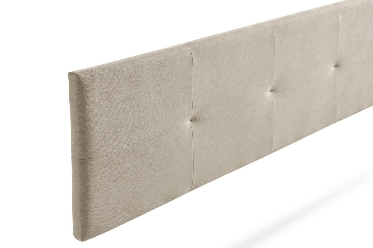 KOPFTEIL gepolstert ALTEA Aqualine 170x50x5 cm - Getoastetes Beige - Moonia - Kaschmir, Holz (170/5/50cm)