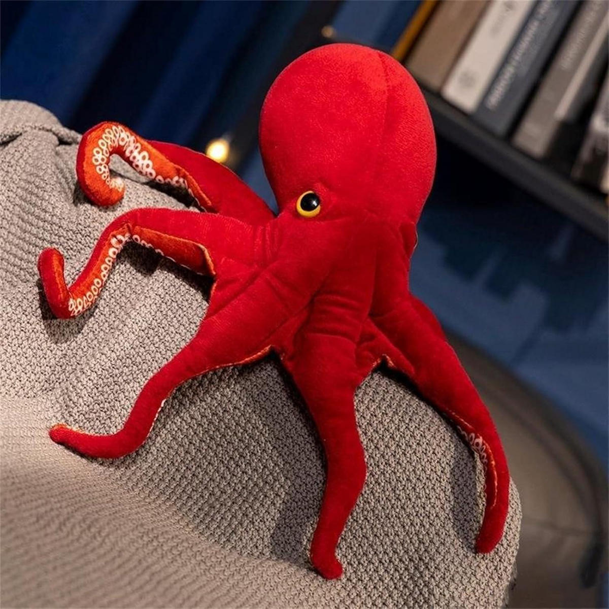 KUSCHELTIER Oktopus Rot 40 cm - Rot, Textil (10/15cm)