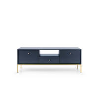 TV-SCHRANK Onom 154x56x39 cm - Lowboard mit Stauraum - Tv Ständer aus Laminierter Spanplatte - Marineblau - Blau, Holzwerkstoff (154/56/39cm) - Chilly