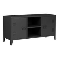 SIDEBOARD Kotka - Schwarz, Metall (113/58/40cm) - [en.casa]
