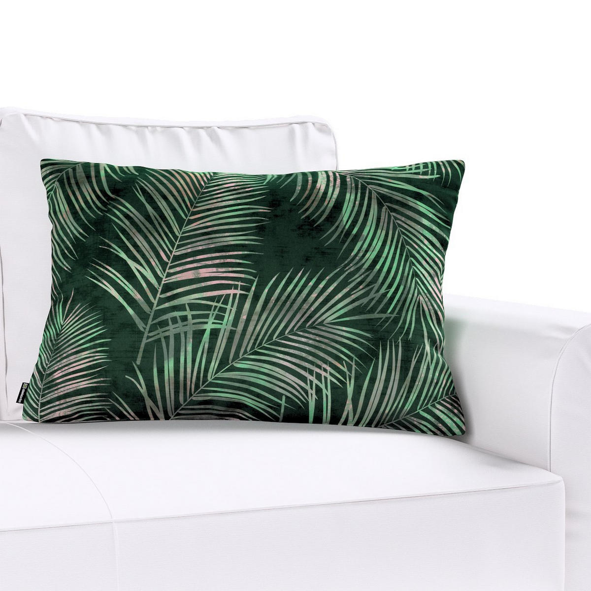 KISSENHÜLLE Velvet grün, 60x40cm - Grün, Textil (40/60cm) - Dekoria