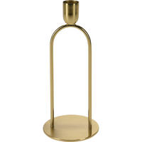 KERZENSTÄNDER aus Metall 8/8/20 cm - Goldfarben, Metall (8/20/8cm) - Home Styling Collection