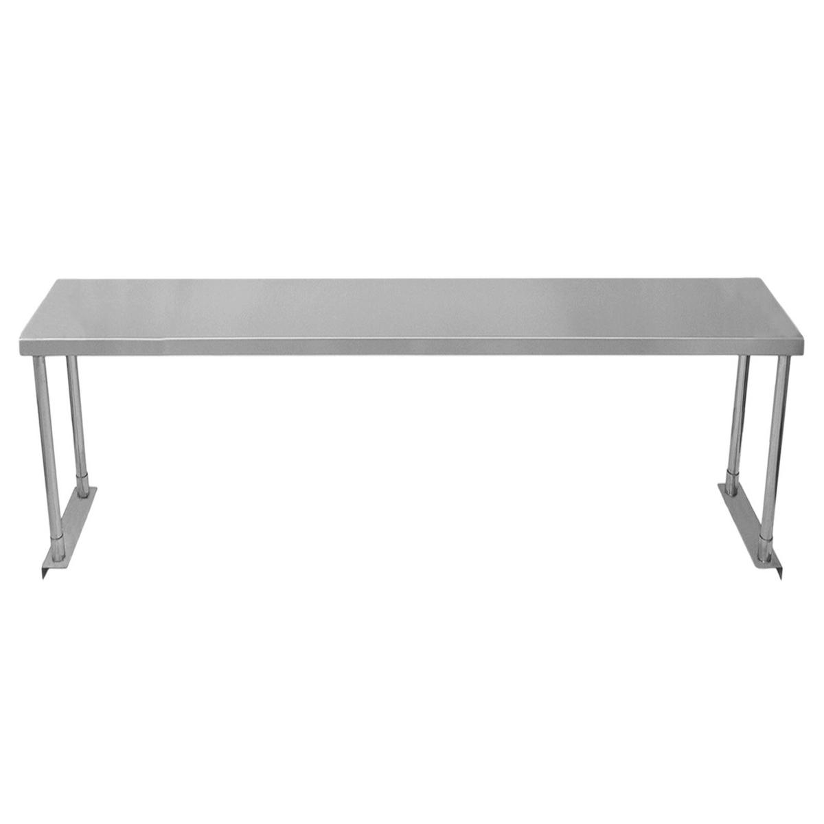 GASTRO-REGAL Edelstahl 180cm - Silberfarben, Metall (150/45/30cm) - Kukoo