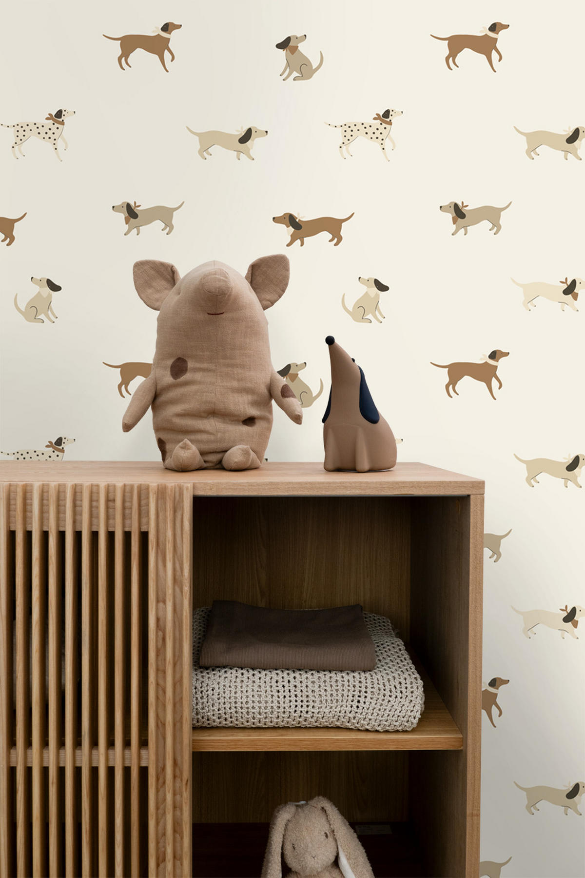 TAPETE Hunde 50 x 900 cm - Weiß, Papier (50/0.1cm) - ESTAhome