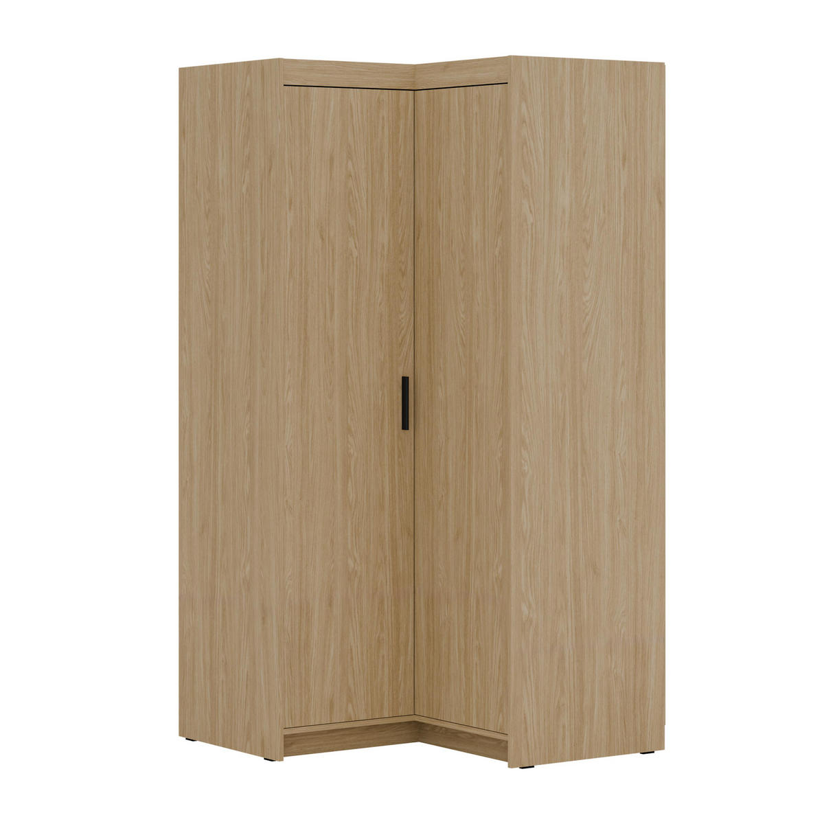 ECKSCHRANK Storicos Geölte Eiche 97,8/190,5/97,8 cm – Modern, ideal für Ecken - Eichefarben, Holzwerkstoff/Kunststoff (97.8/190.5/97.8cm) - AX Living