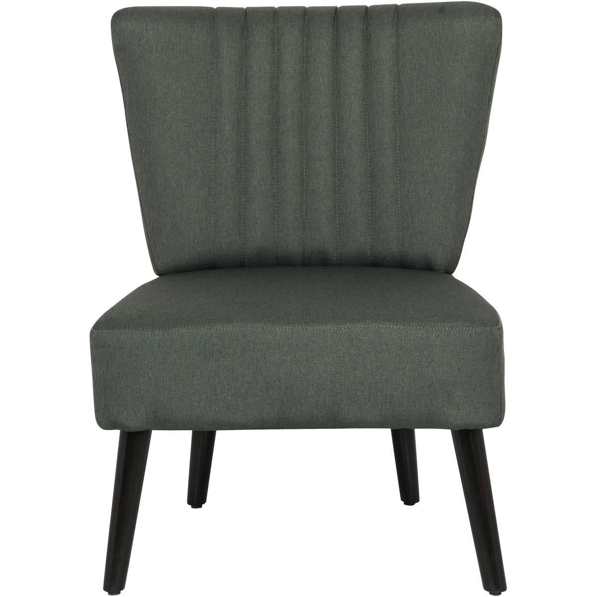 SESSEL aus Stoff "Zoé"- Dunkelgrau - Dunkelgrau, Textil (72/64cm) - Habitat Garten