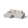 ECKSOFA Caleo Beige Links - Beige, Holz/Textil (270/170cm) - Graingold