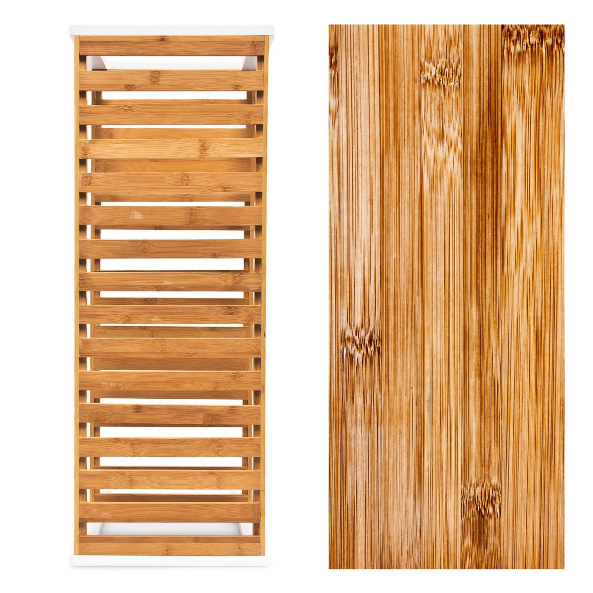 SCHUHREGAL - Hellbraun, Holz (70/33/24.5cm) - Relaxdays
