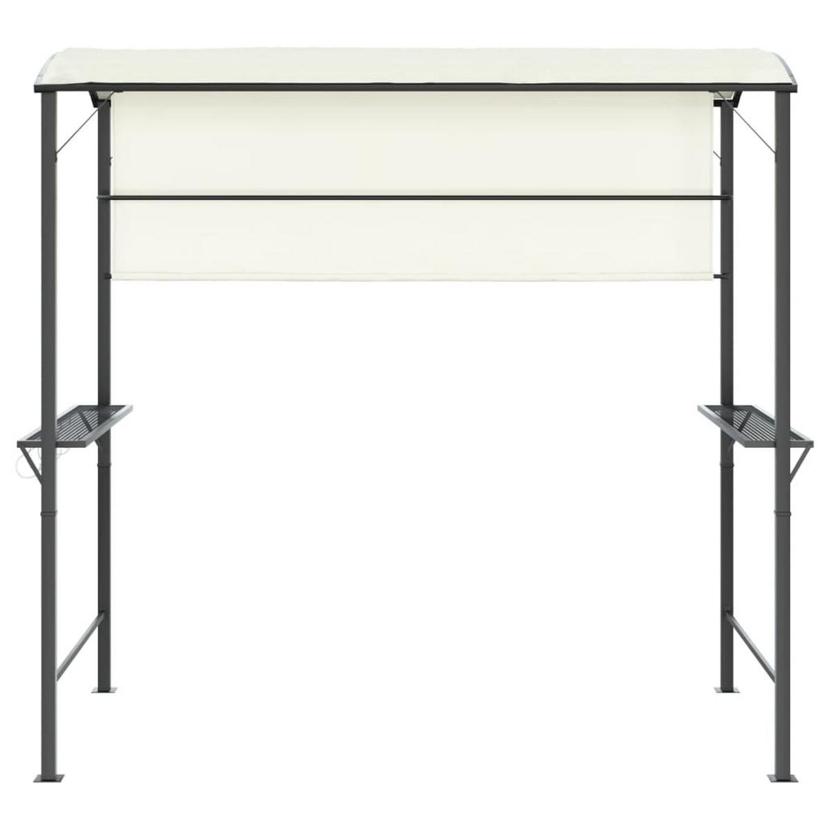 PAVILLON Mit Dach 220/110/200 Cm Creme - Creme, Textil (220/200/110cm) - vidaXL