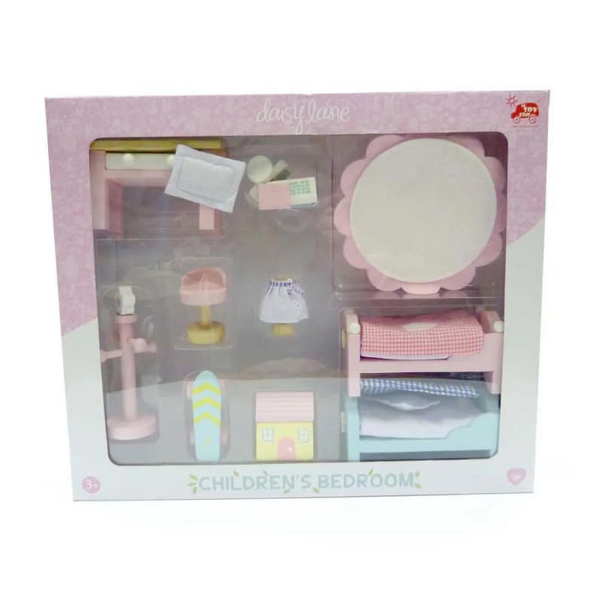 PUPPEN ZUBEHÖR, Kinderzimmer Set - Naturfarben, Holz (20/8/30cm) - Le Toy Van
