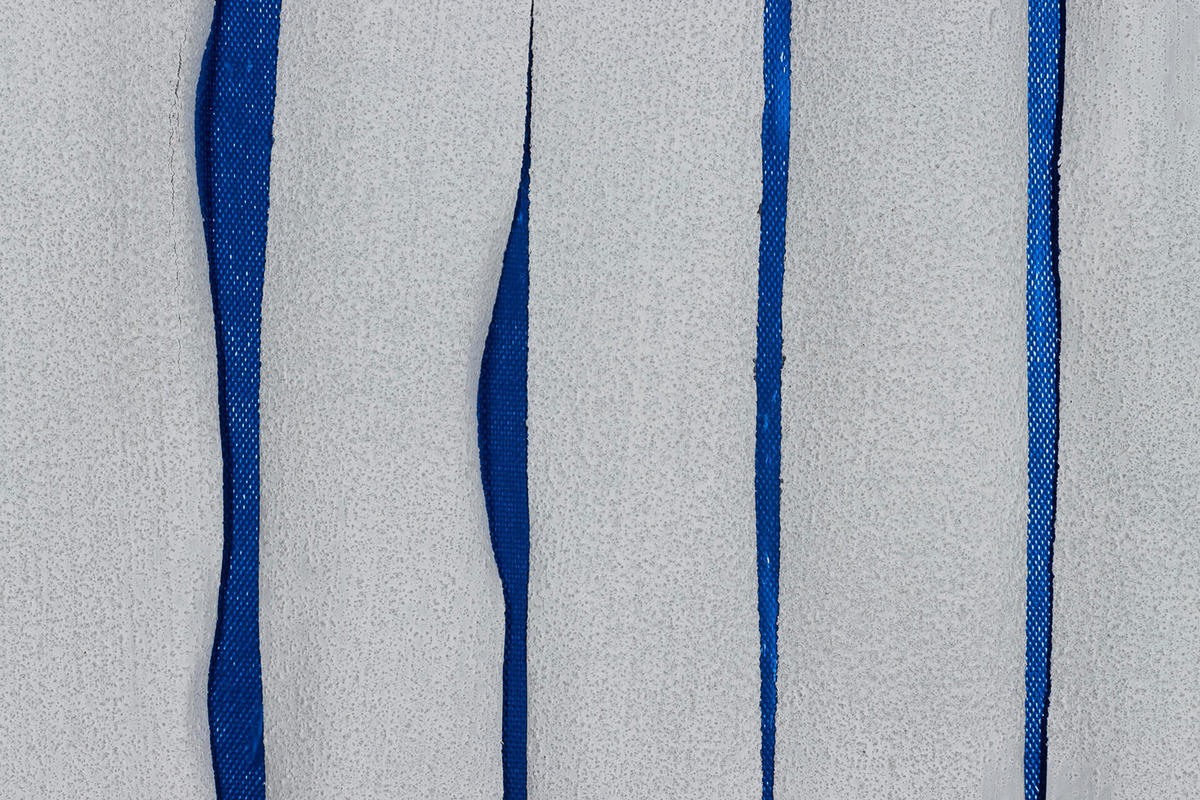 ACRYLBILD HANDGEMALT 60/120 cm - Blau/Weiß, Holz/Textil (1.6/120cm) - KUNSTLOFT