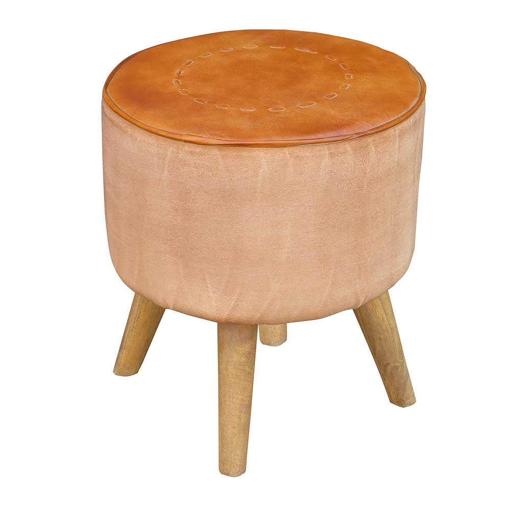 Wanderlust Hocker, Braun 38x42x38 cm