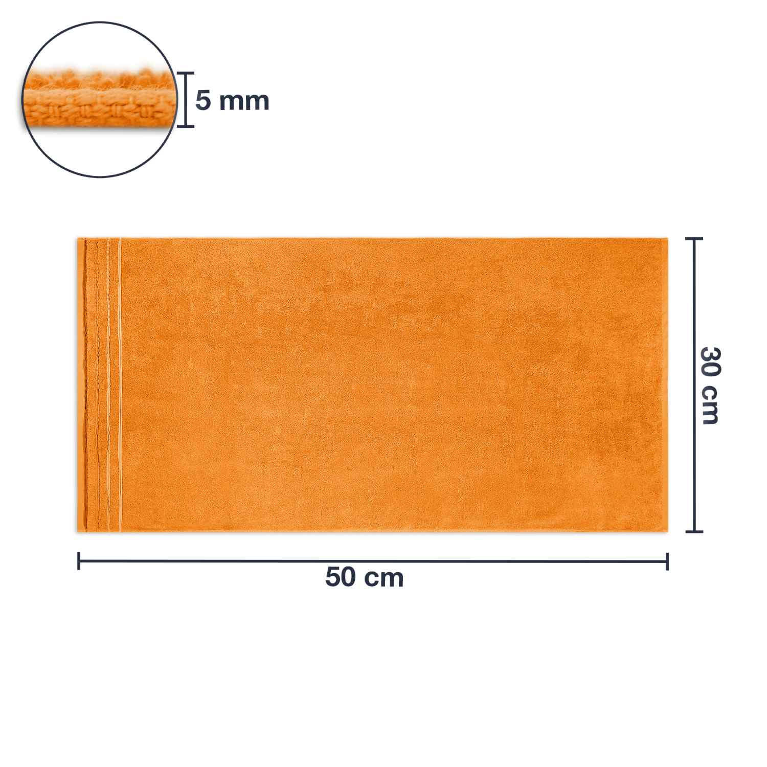 GÄSTETUCH JASMINA - Orange, Textil (30/50cm) - WohnDirect
