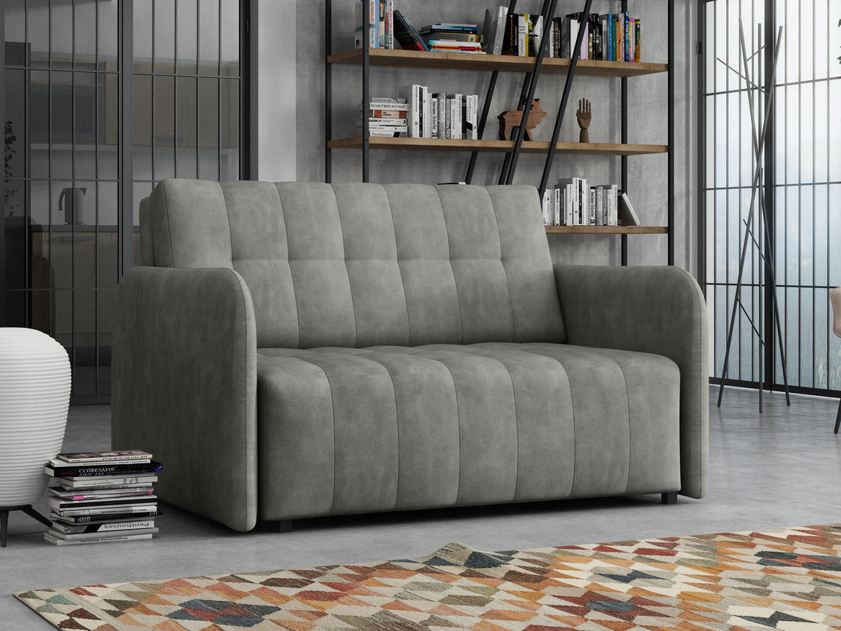 SCHLAFSOFA Viva Grand II - Schwarz/Grau, Holz/Kunststoff (125/85/95cm) - MIRJAN24