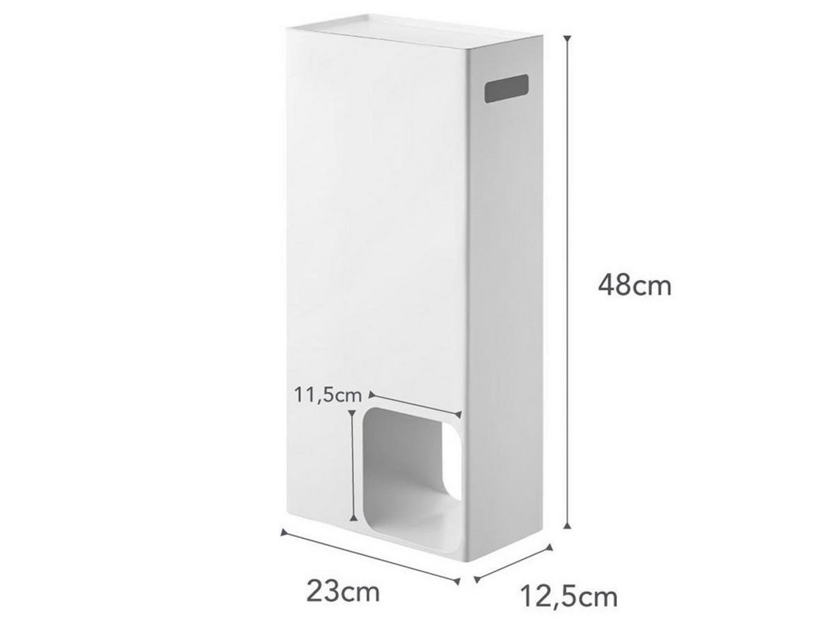 TOILETTENPAPIER-AUFBEWAHRUNG Tower weiß Metall 12/23/48 cm - Weiß, Metall (12/48/23cm) - Yamazaki