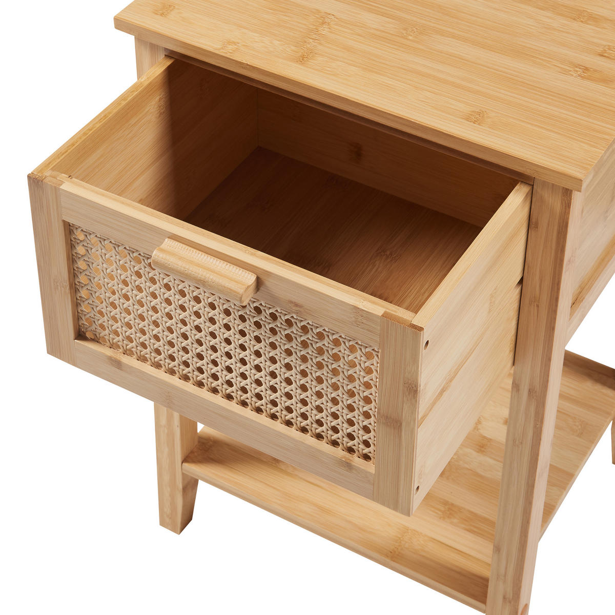 NACHTSCHRANK Leirfjord - Naturfarben, Holz (40/60/35cm) - [en.casa]