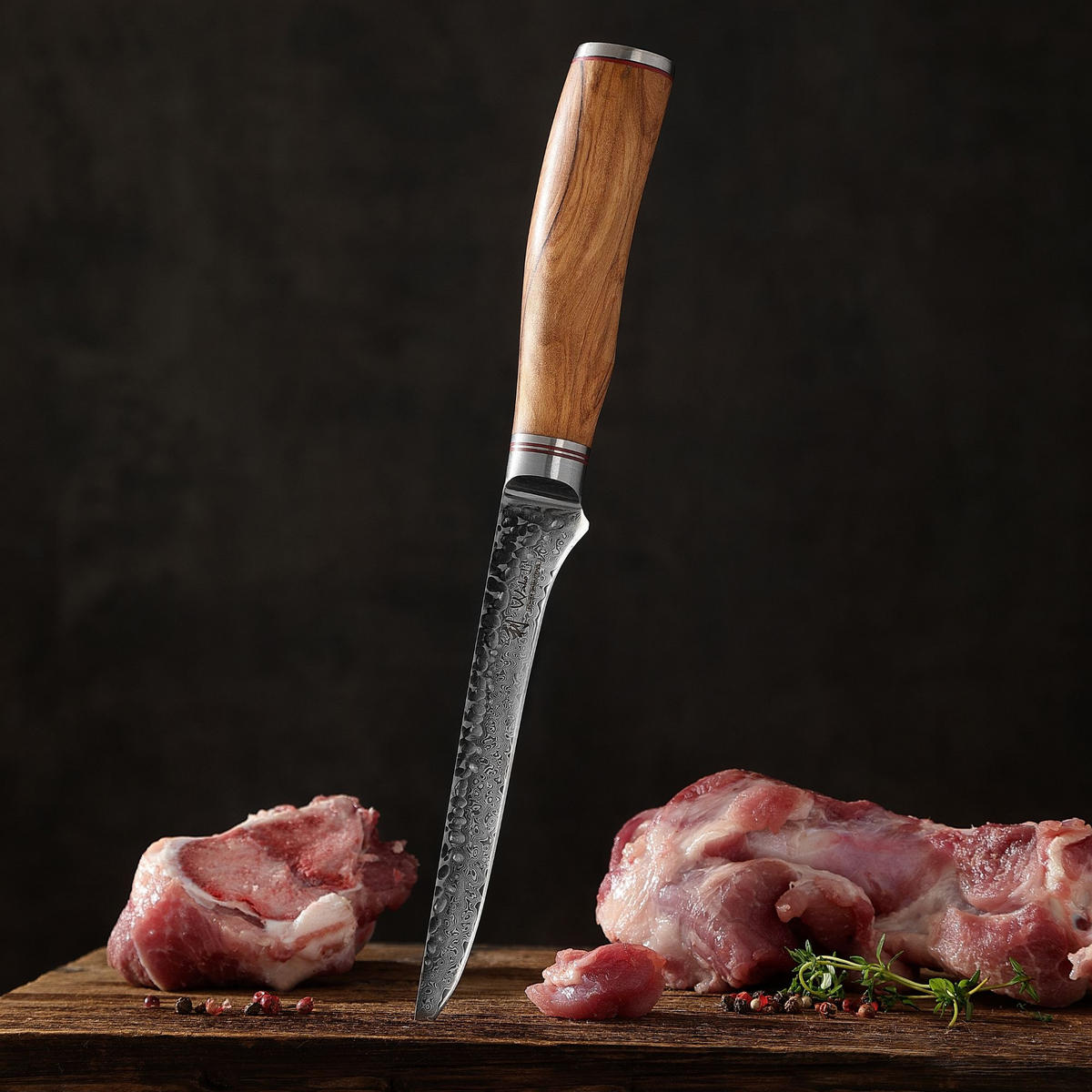 AUSBEINMESSER 16 cm - Braun, Holz/Metall (30cm) - Wakoli