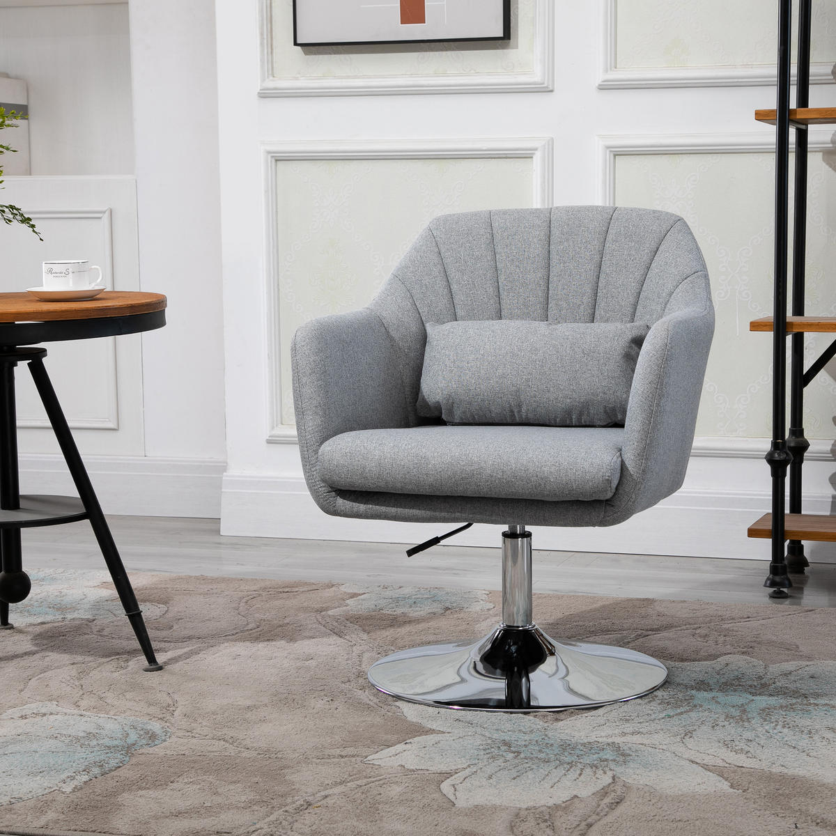 BARHOCKER DE-13177 höhenverstellbar & 360° schwenkbar Grau - Grau, Metall (57/87/57cm) - ComfortXL