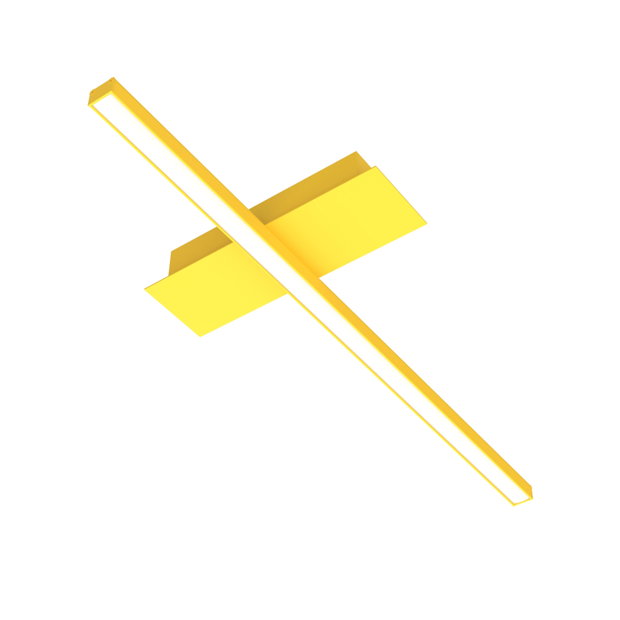 LED-DECKENLEUCHTE - Gelb, Metall (2/50/2cm) - Lumicom