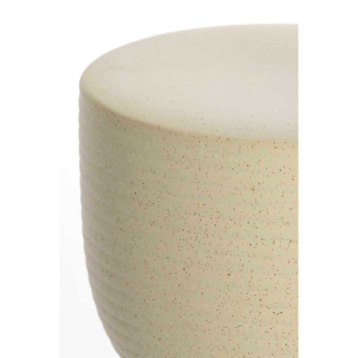 BEISTELLTISCH Finca Weiß 28.5/28.5/42 cm - Weiß, Keramik (28.5/28.5/42cm) - Light & Living