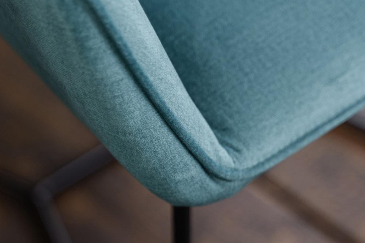ESSZIMMERSTUHL ZINA Blau Webstoff - Blau, Textil (56.5/87/58cm) - KAWOLA